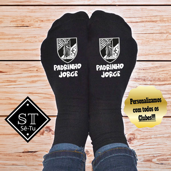 Meias Padrinho Vitória Guimarães(Nome)